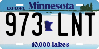 MN license plate 973LNT