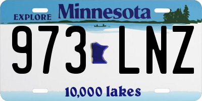 MN license plate 973LNZ