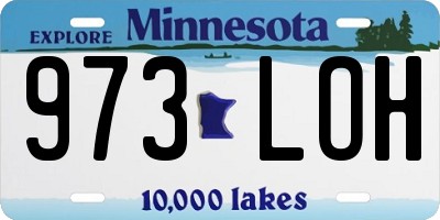 MN license plate 973LOH