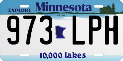 MN license plate 973LPH