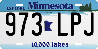 MN license plate 973LPJ