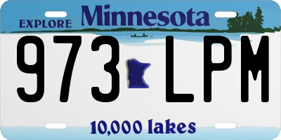 MN license plate 973LPM