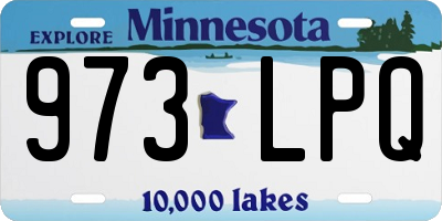 MN license plate 973LPQ