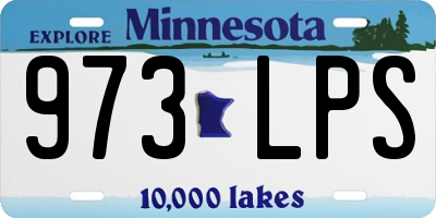 MN license plate 973LPS