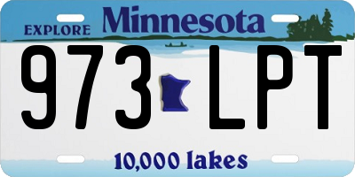 MN license plate 973LPT