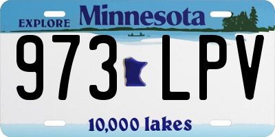 MN license plate 973LPV