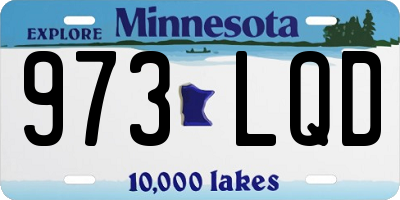 MN license plate 973LQD