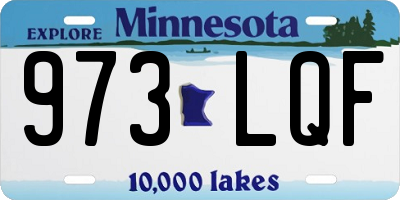 MN license plate 973LQF