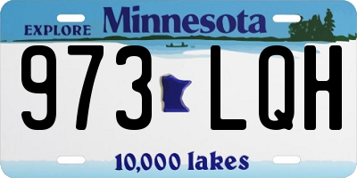 MN license plate 973LQH