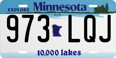 MN license plate 973LQJ