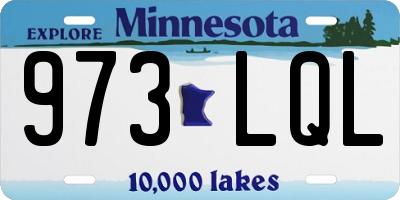 MN license plate 973LQL
