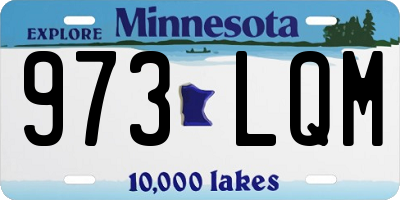 MN license plate 973LQM