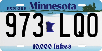 MN license plate 973LQO