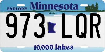 MN license plate 973LQR