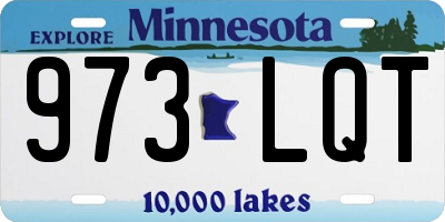 MN license plate 973LQT