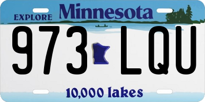 MN license plate 973LQU