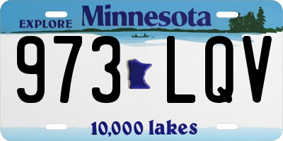 MN license plate 973LQV