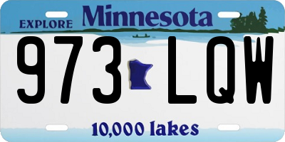 MN license plate 973LQW