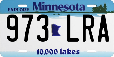 MN license plate 973LRA