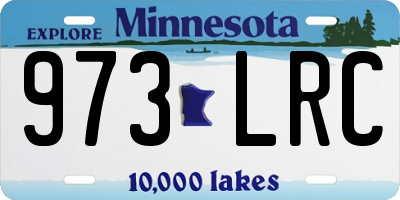 MN license plate 973LRC