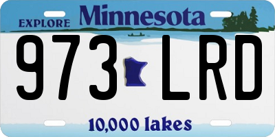 MN license plate 973LRD