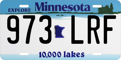 MN license plate 973LRF
