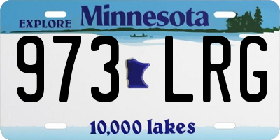 MN license plate 973LRG
