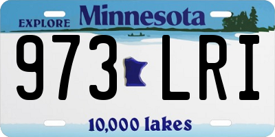 MN license plate 973LRI