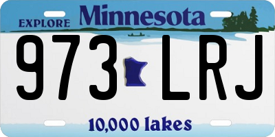 MN license plate 973LRJ
