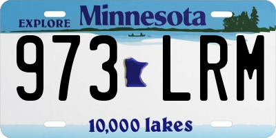 MN license plate 973LRM