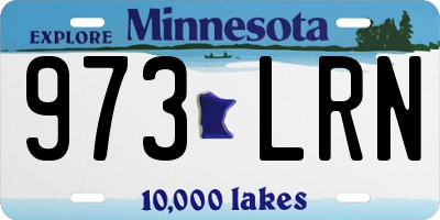 MN license plate 973LRN