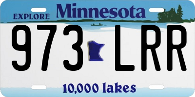 MN license plate 973LRR