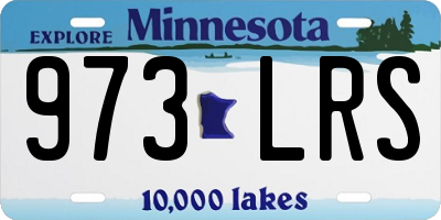 MN license plate 973LRS