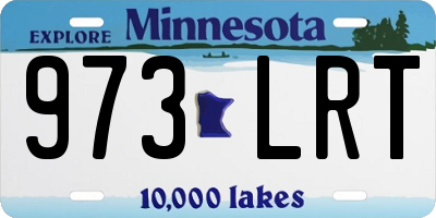 MN license plate 973LRT