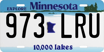 MN license plate 973LRU