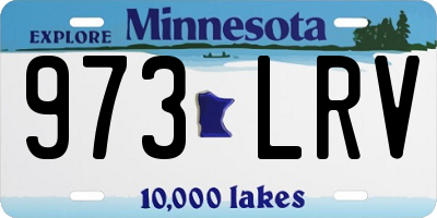 MN license plate 973LRV