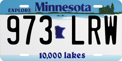 MN license plate 973LRW