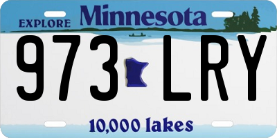MN license plate 973LRY