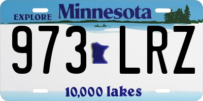 MN license plate 973LRZ