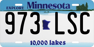 MN license plate 973LSC