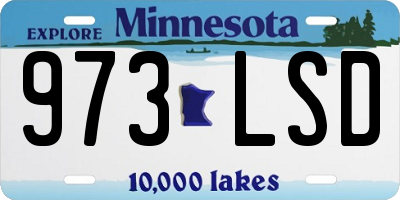 MN license plate 973LSD