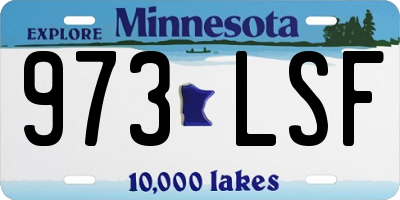 MN license plate 973LSF