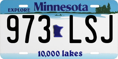 MN license plate 973LSJ