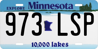 MN license plate 973LSP