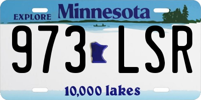 MN license plate 973LSR