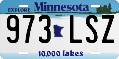 MN license plate 973LSZ