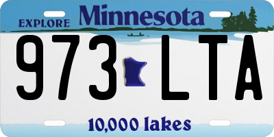 MN license plate 973LTA