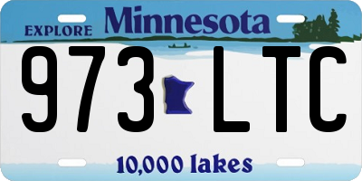 MN license plate 973LTC