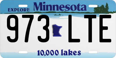 MN license plate 973LTE
