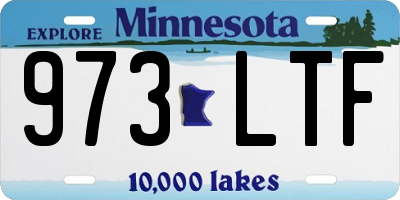 MN license plate 973LTF